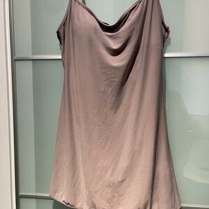 Elegant Soft Draped Swim Dress with adjustable straps and built in bra.